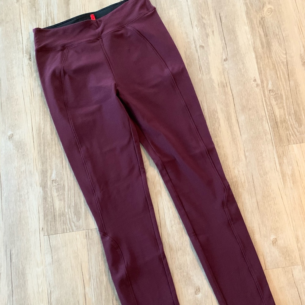 Spanx Maroon/ Red Leggings